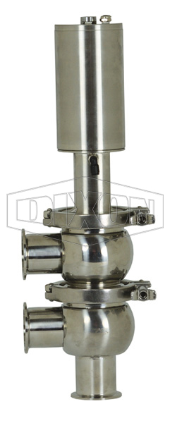 SV-Series Single Seat Hygienic Valve F Body Pneumatic Actuator Spring Return Air to Lower